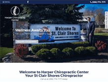 Tablet Screenshot of harperchiropracticcenter.com